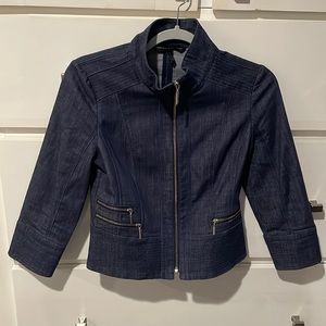 White House Black Market Jean blazer 3/4 length